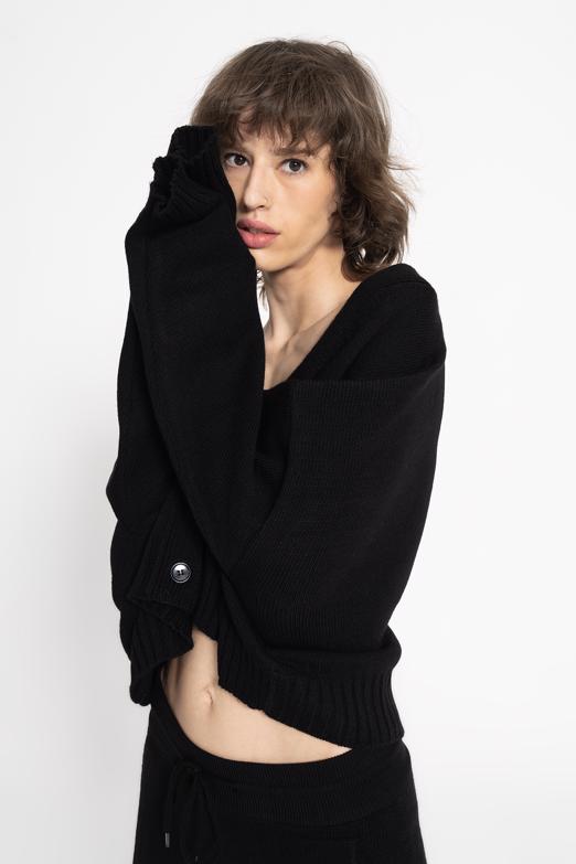 Bayan  Crop Triko Hırka