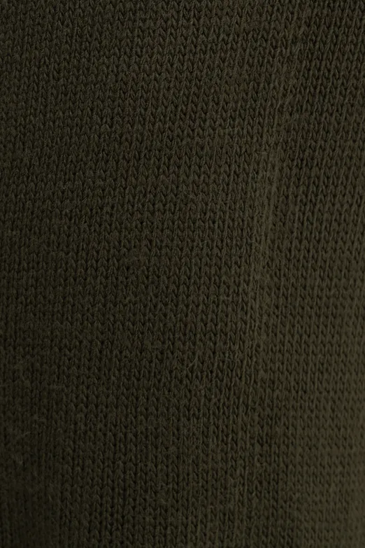 Bayan Haki Cepli Triko Bol Pantolon - BSL