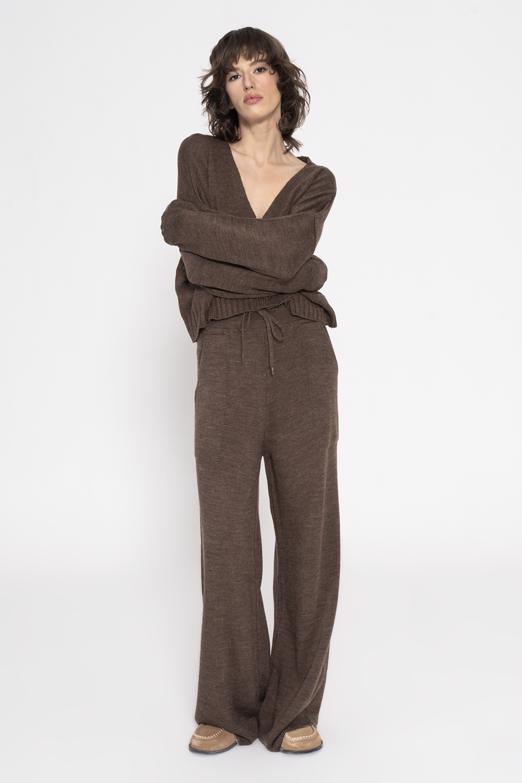 Bayan  Cepli Triko Bol Pantolon