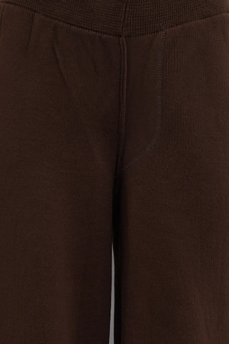 Bayan Kahverengi Cepli Triko Bol Pantolon