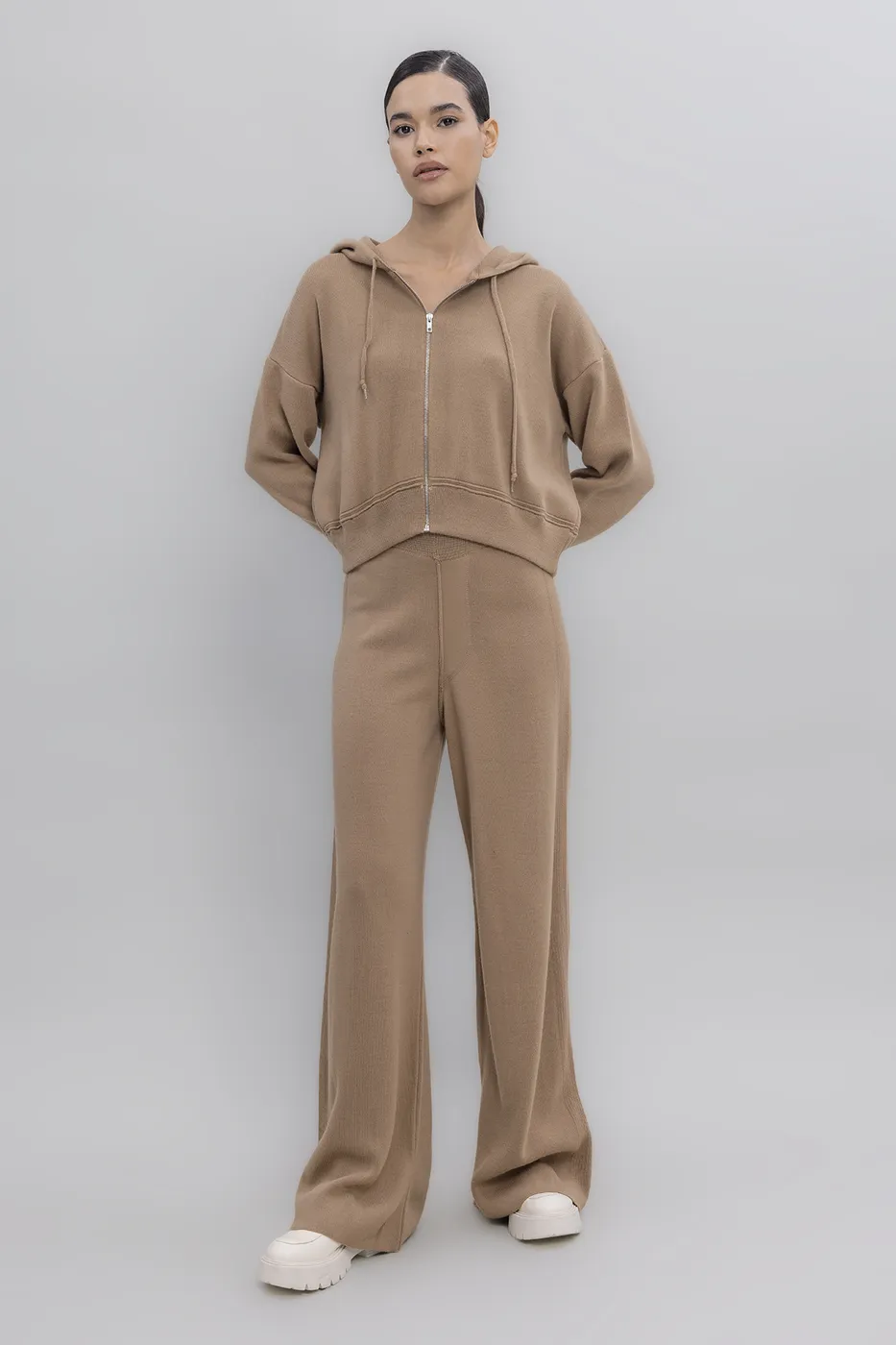 Bayan Vizon Cepli Triko Bol Pantolon