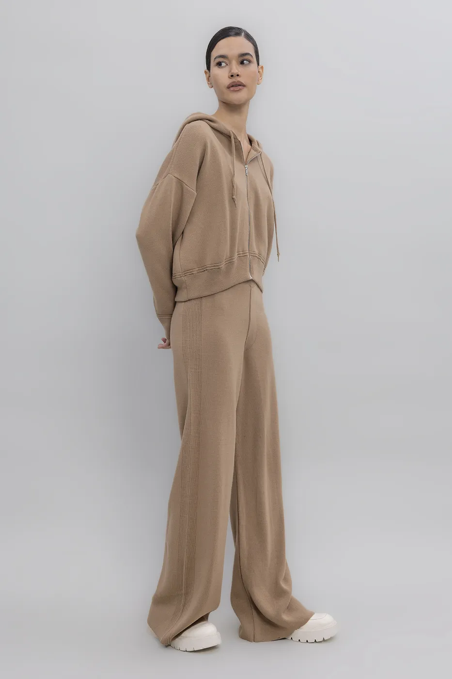 Bayan Vizon Cepli Triko Bol Pantolon