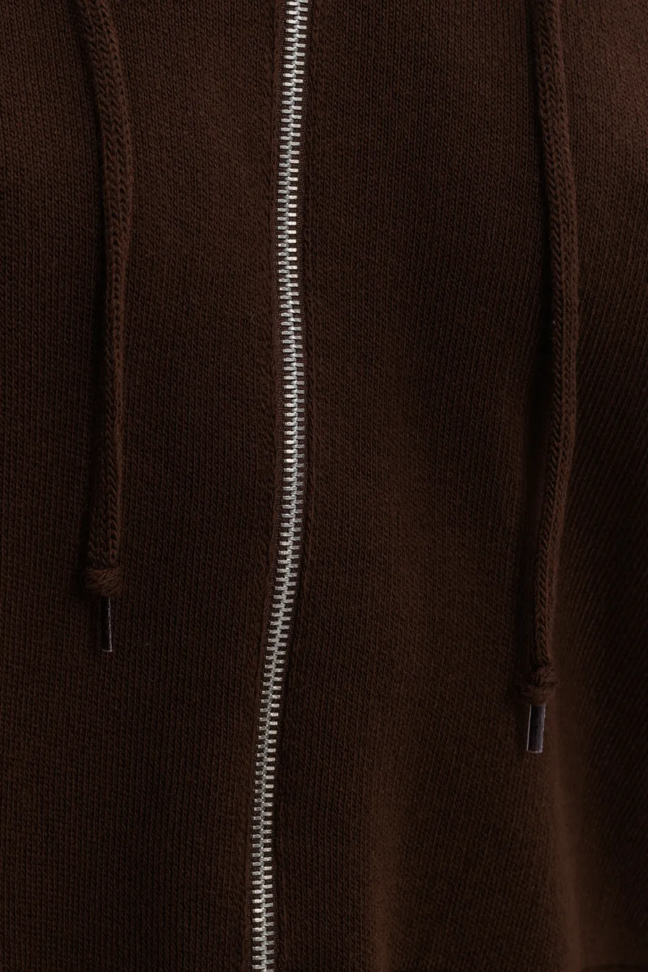 Bayan Kahverengi Kapüşonlu Triko Spor Kazak