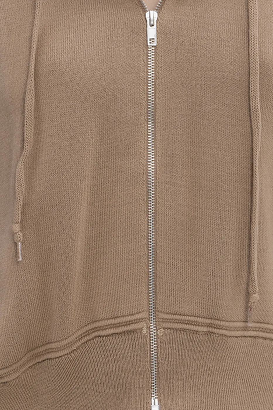 Bayan Vizon Kapüşonlu Triko Spor Kazak