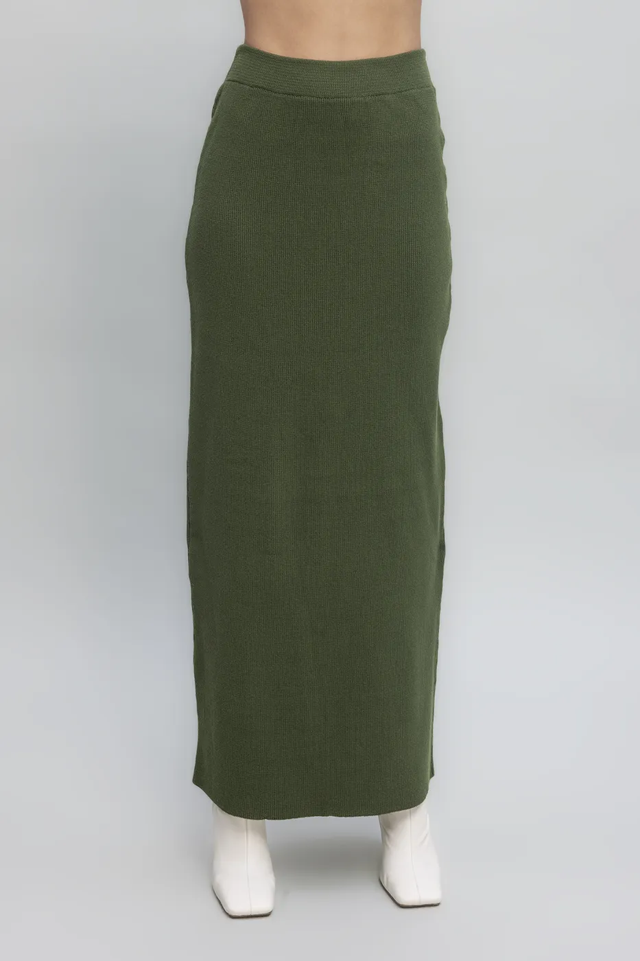 Bayan Haki Triko Maksi Kalem Etek