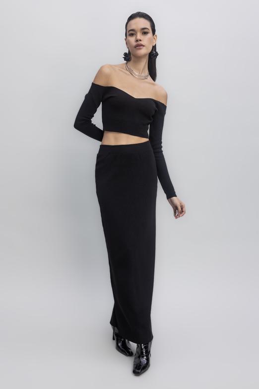 Bayan  Triko Maksi Kalem Etek