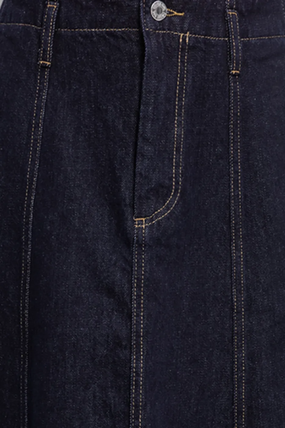 Bayan Lacivert Denim Pelerin Etek