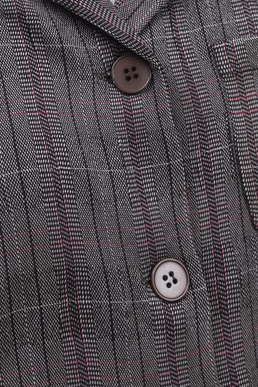 Bayan Kahverengi Crop Blazer Ceket - BSL