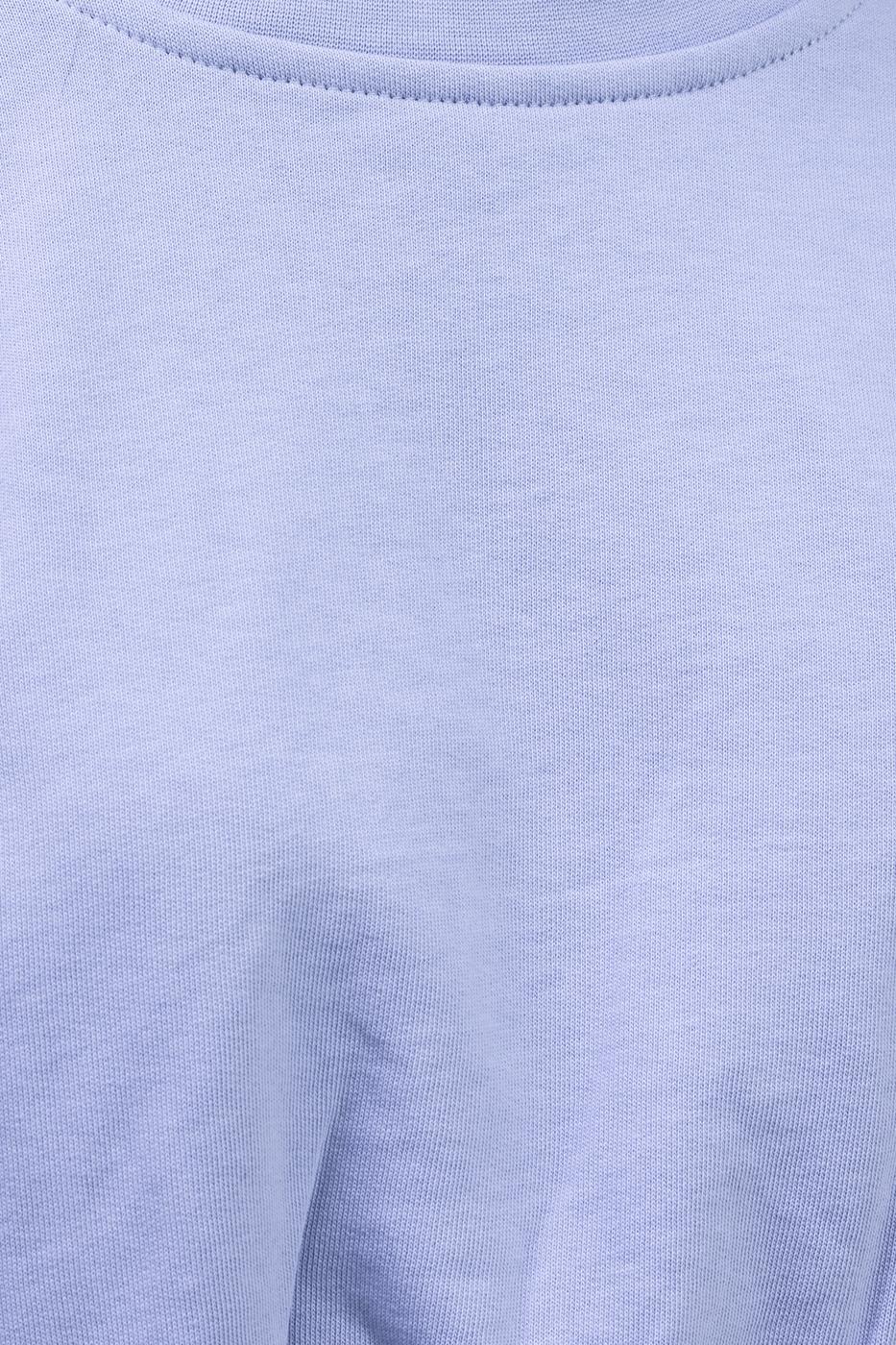 Bayan Mavi Crop Sweatshirt