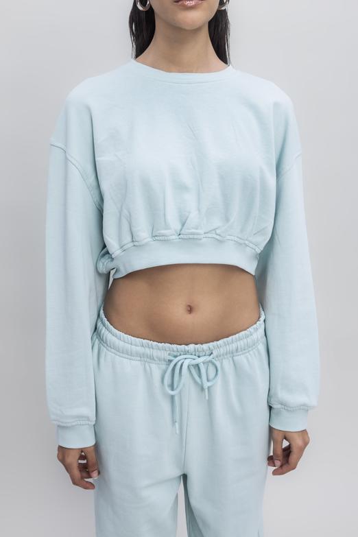 Bayan  Crop Sweatshirt