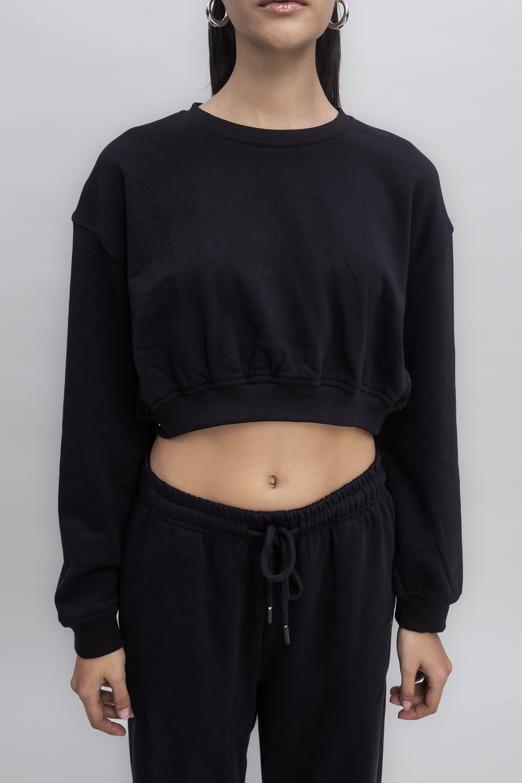 Bayan  Crop Sweatshirt