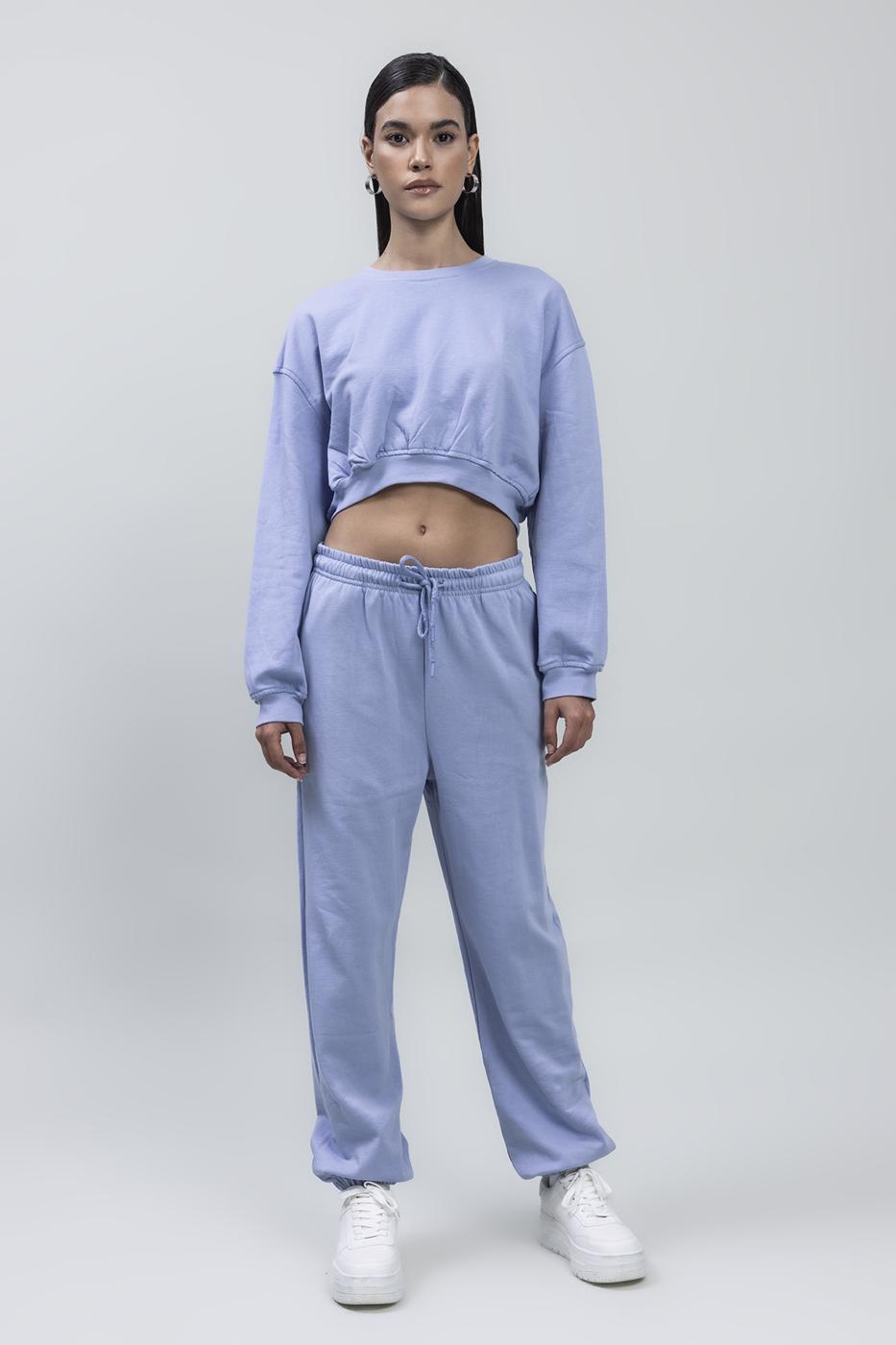 Bayan Mavi Basıc Jogger Pantolon