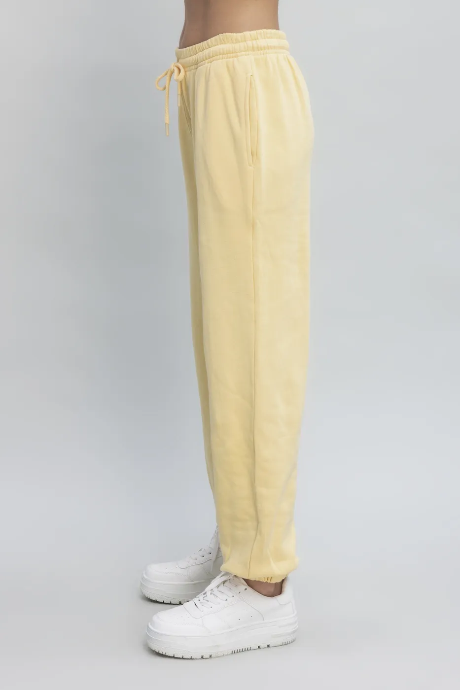 Bayan Sarı Basıc Jogger Pantolon