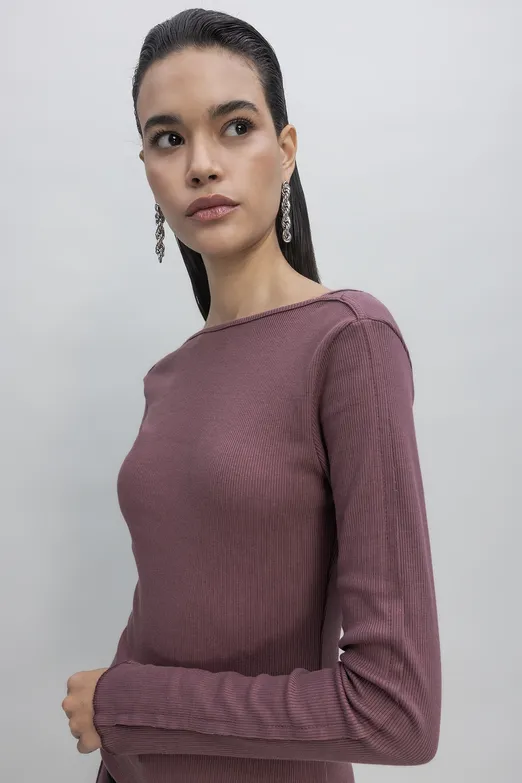 Bayan Pudra Sırt Dekolteli Top - BSL