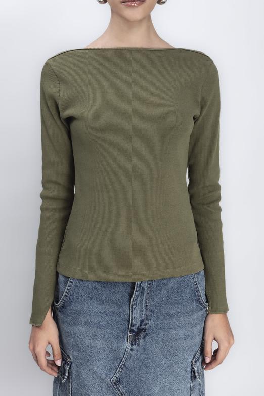 Bayan Haki Sırt Dekolteli Top - BSL