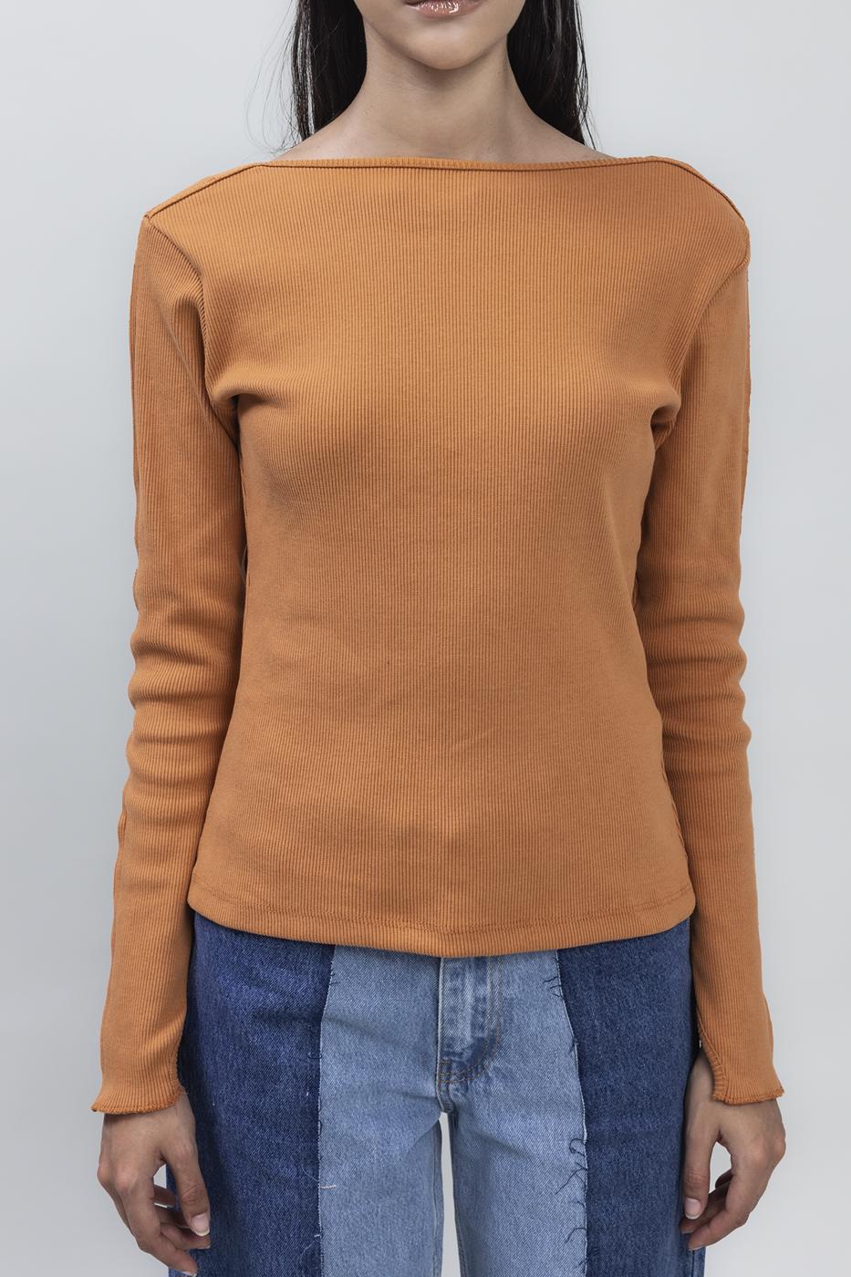 Bayan Hardal Sırt Dekolteli Top