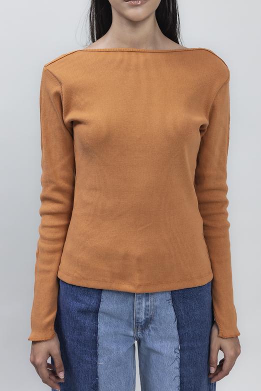 Bayan Hardal Sırt Dekolteli Top - BSL