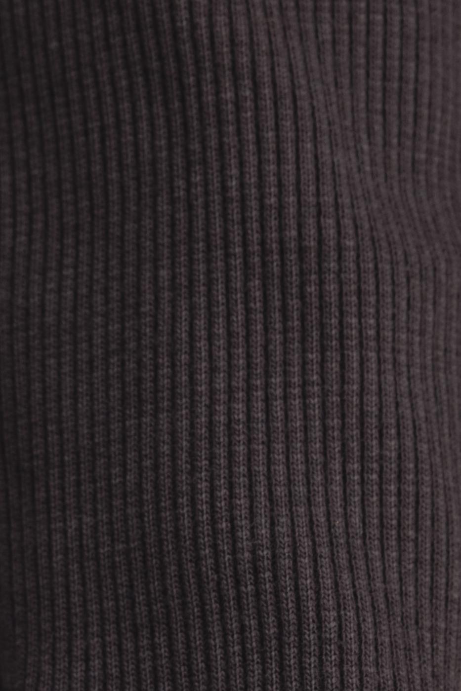 Bayan Kahverengi Sırt Dekolteli Top