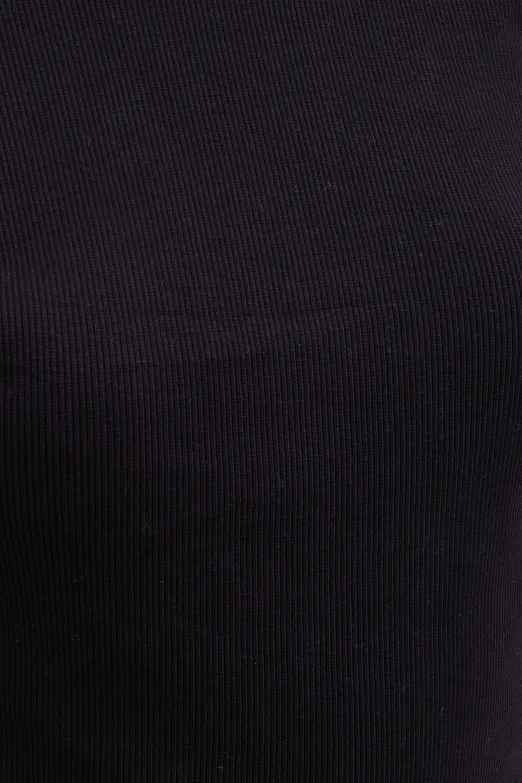 Bayan Siyah Sırt Dekolteli Top - BSL