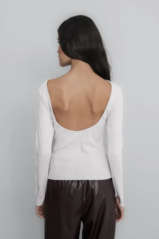 Bayan Taş Sırt Dekolteli Top - BSL