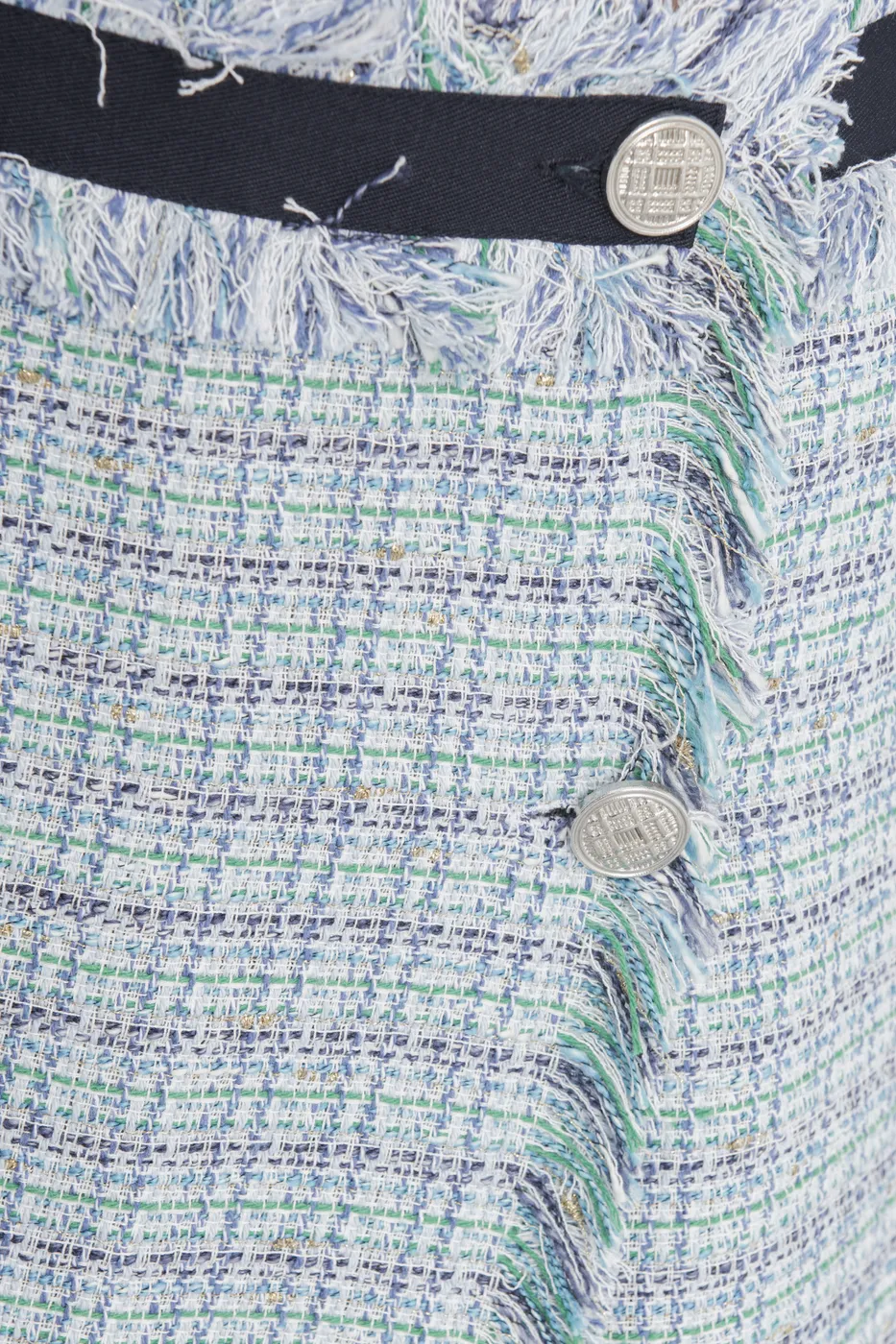 Bayan Mavi Anvelop Tüvit Mini Etek