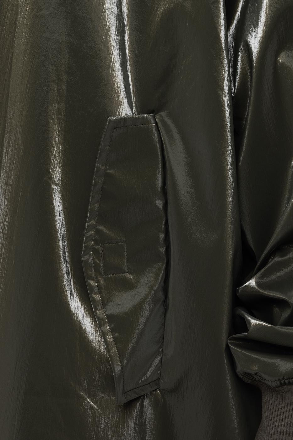 Bayan Haki Oversize Uzun Rugan Trençkot