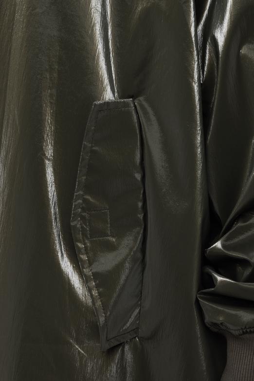 Bayan Haki Oversize Uzun Rugan Trençkot - BSL