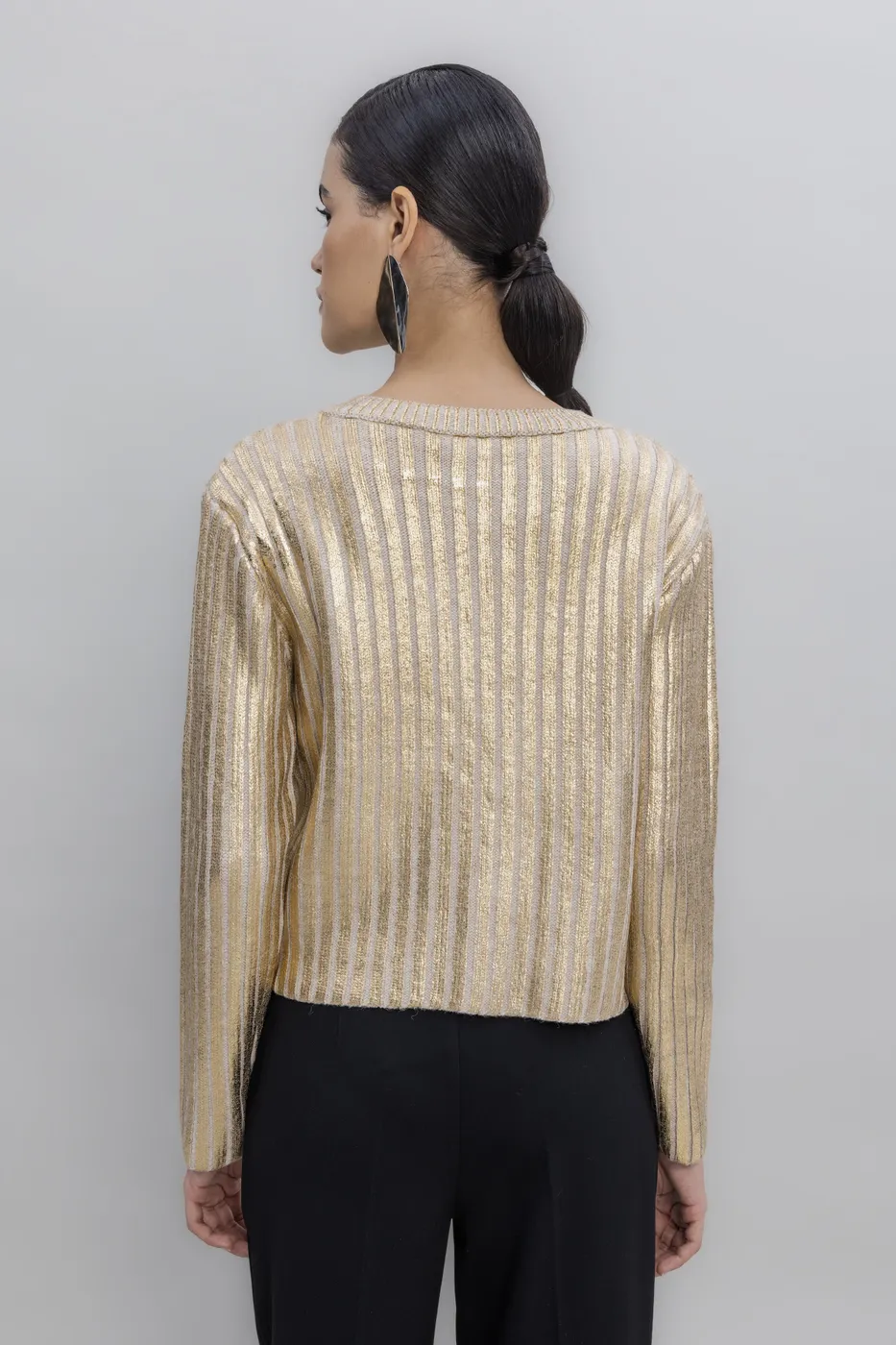 Bayan Bej Varak Baskılı Kazak