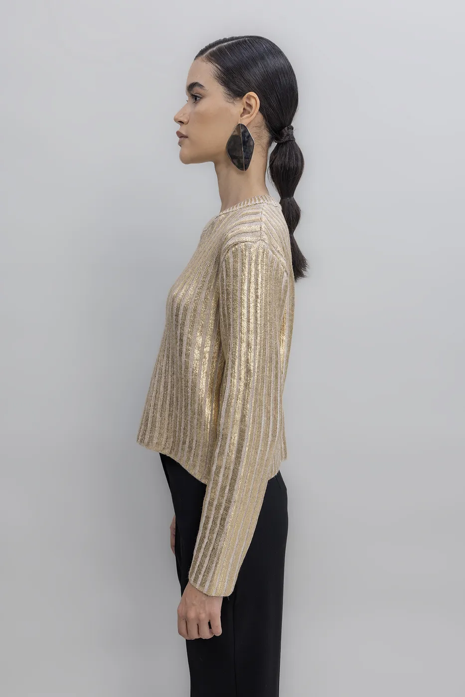 Bayan Bej Varak Baskılı Kazak