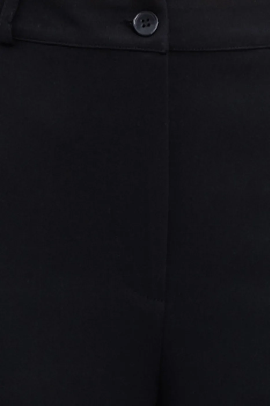 Bayan Siyah Yüksek Bel Kumaş Pantolon