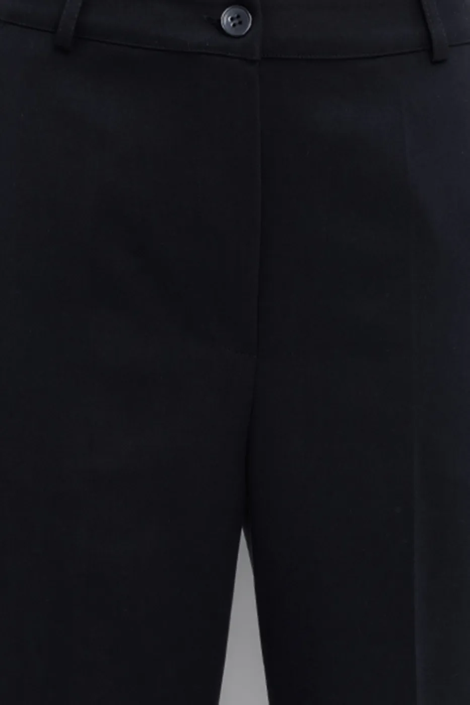 Bayan Siyah Yüksek Bel Kumaş Pantolon