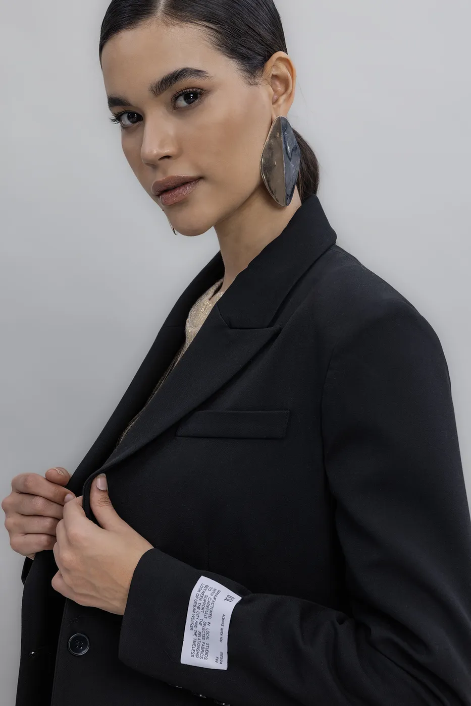 Bayan Siyah Blazer Ceket