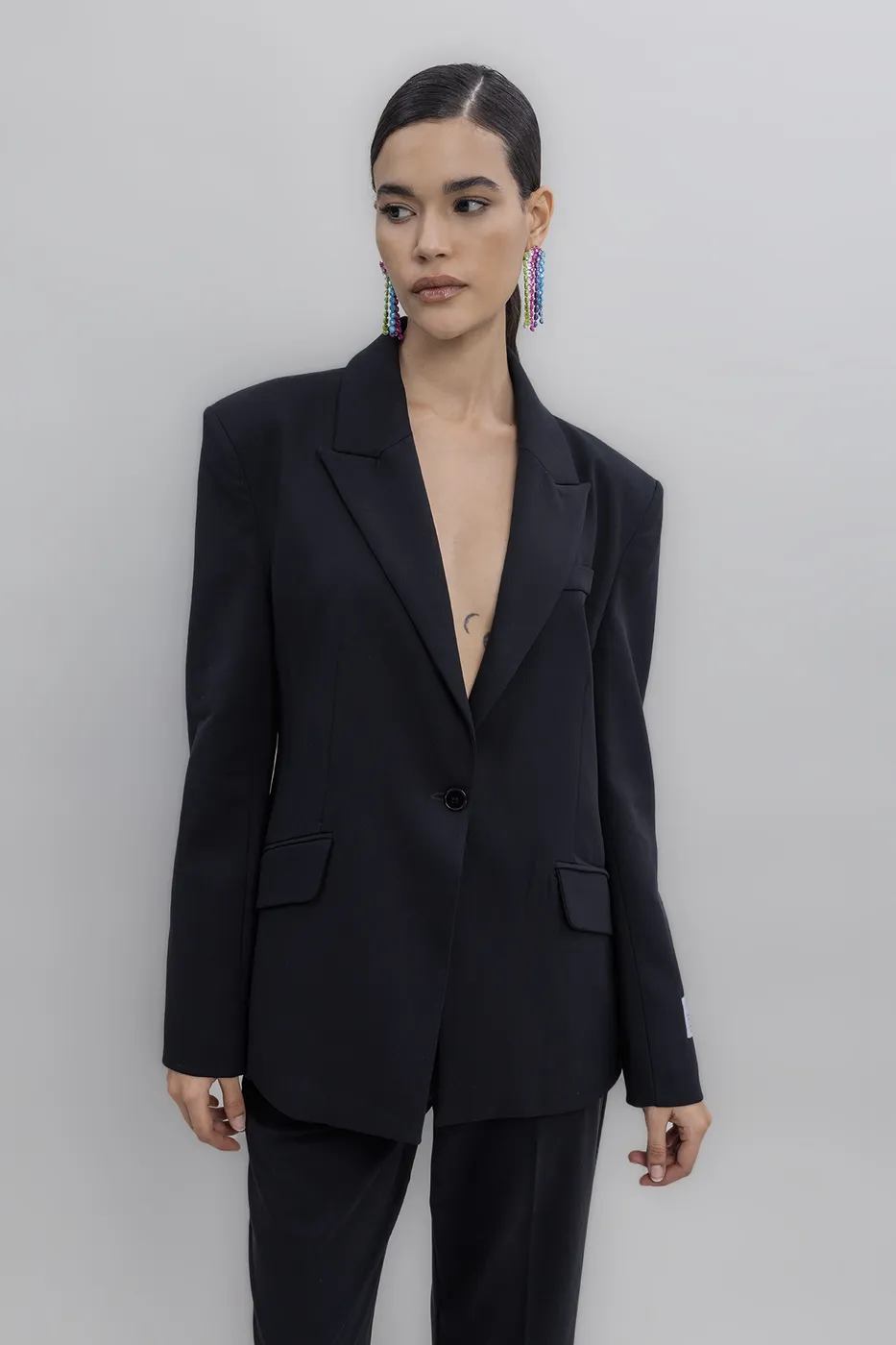 Bayan Siyah Blazer Ceket