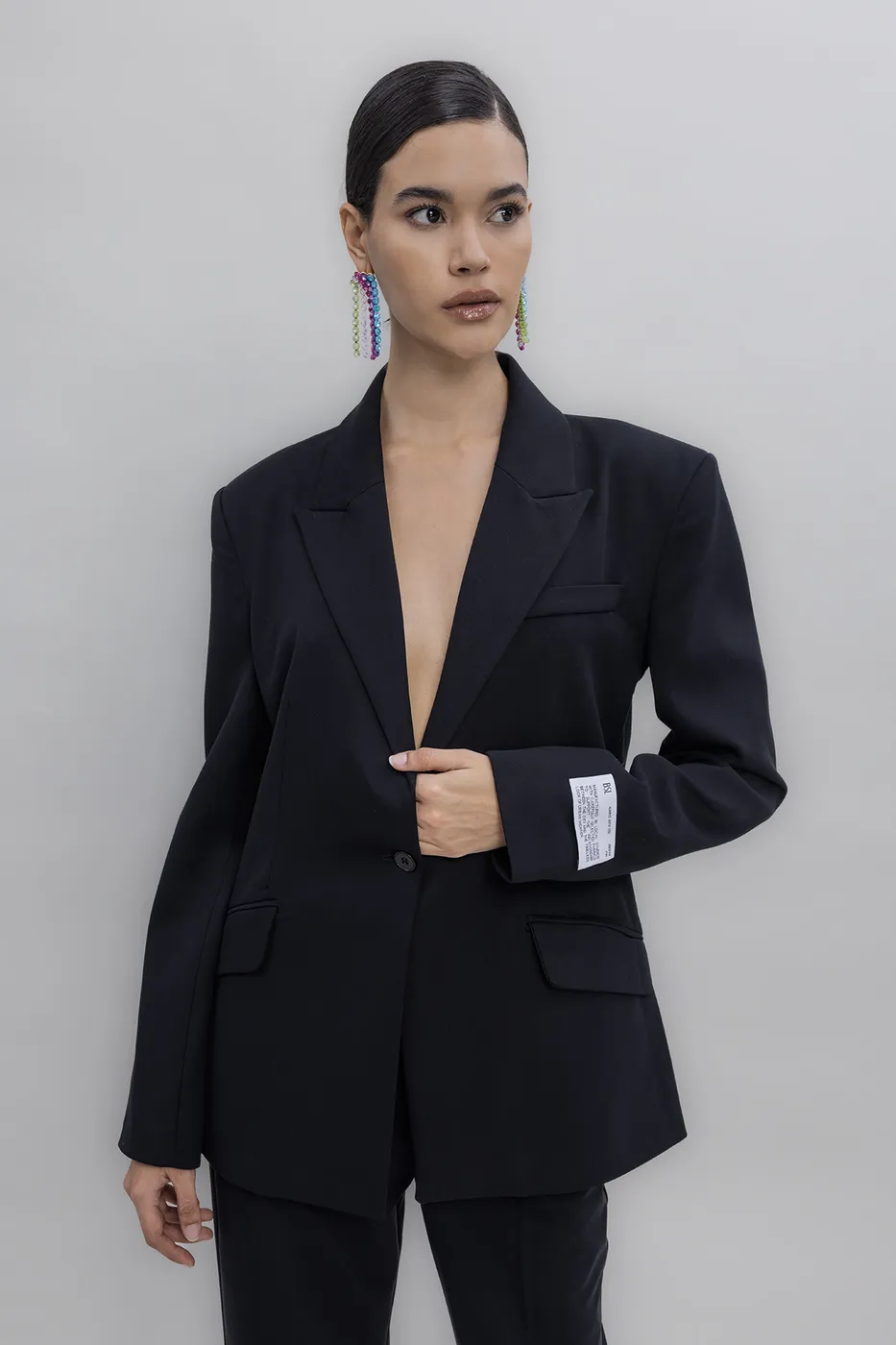 Bayan Siyah Blazer Ceket