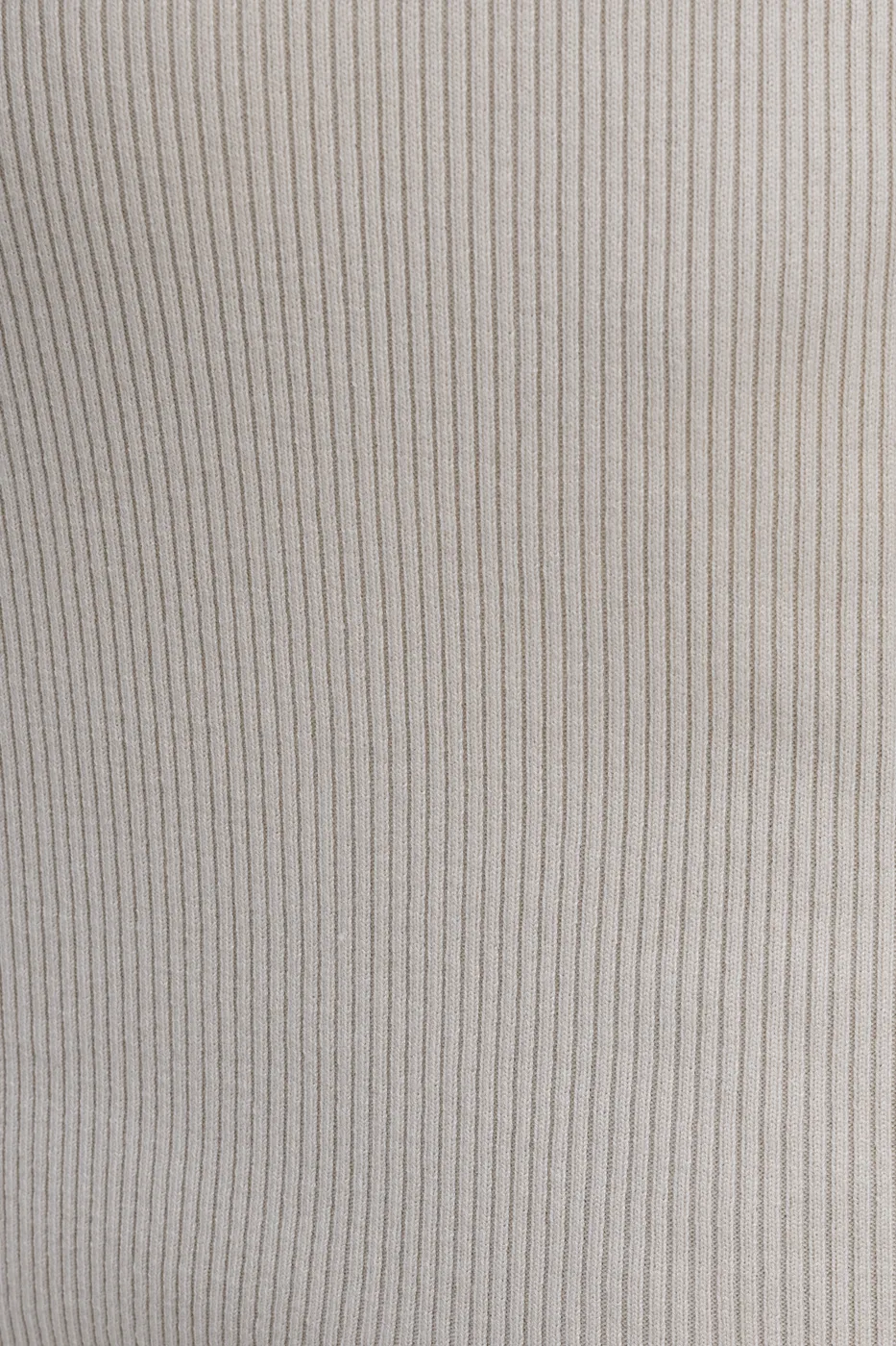 Bayan Bej Uzun Kollu Öpücük Yaka Yırtmaçlı Mini Triko Elbise