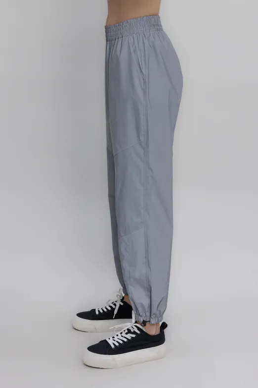 Bayan Gri Reflektörlü Jogger Pantolon - BSL
