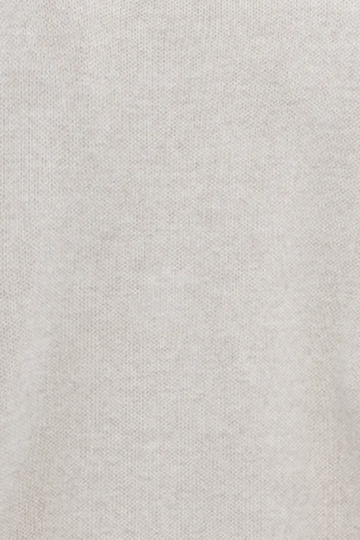 Bayan Ekru Bol Paça Triko Pantolon - BSL