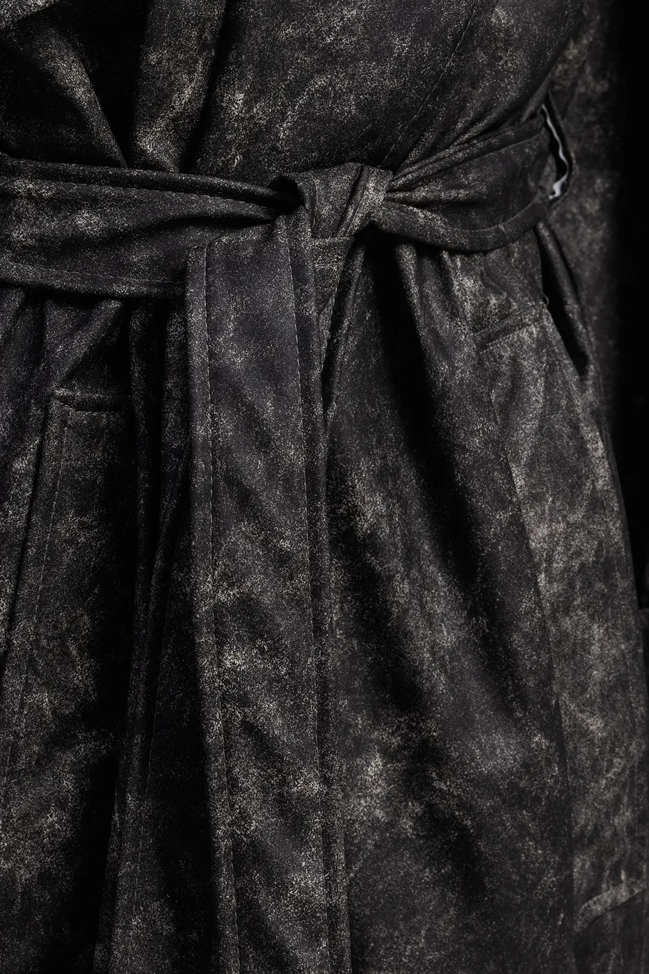 Bayan Kahverengi Vintage Görünümlü Astarlı Trençkot