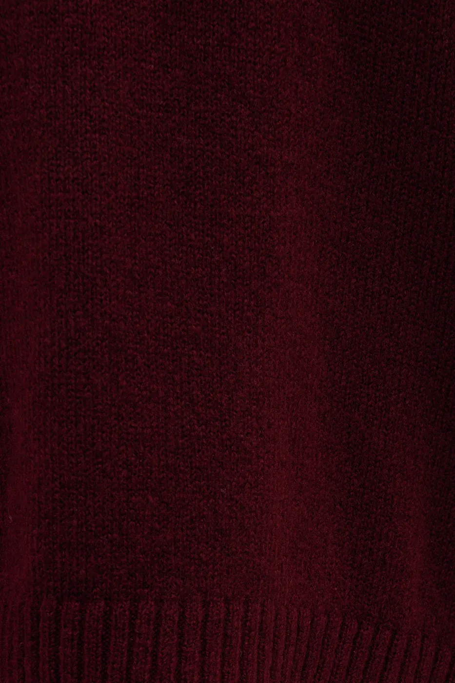 Bayan Bordo Kapüşonlu Triko Uzun Kazak