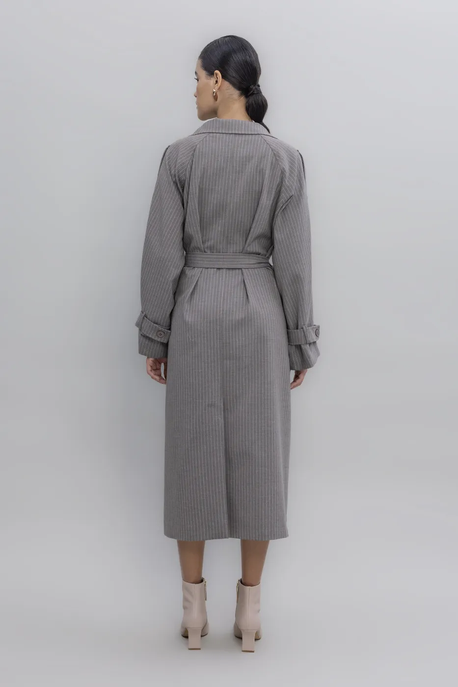 Bayan Vizon Vintage Astarlı Trençkot