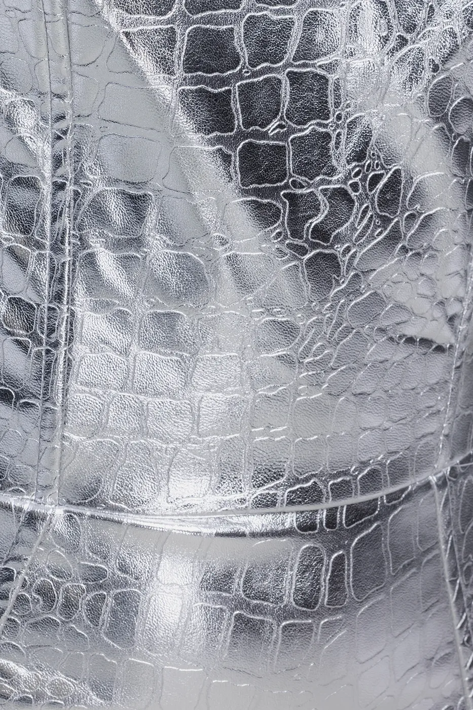 Bayan Gümüş Varaklı Straplez Mini Elbise