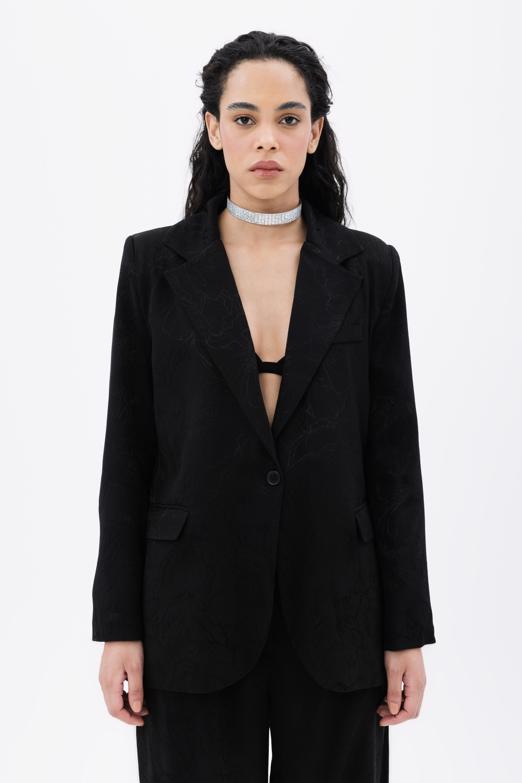 Bayan  Saten Blazer Ceket