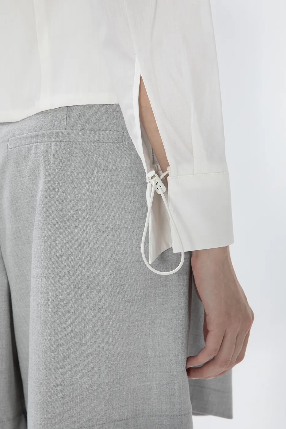 Bayan Gri Bermuda Şort