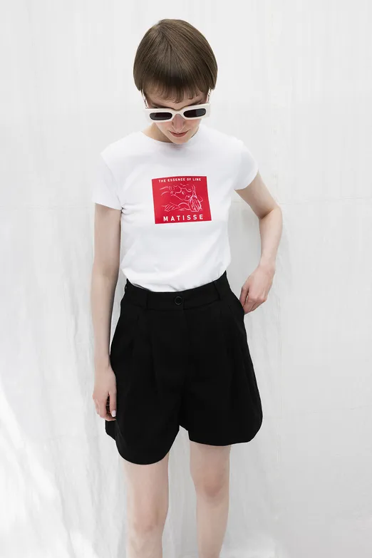 Bayan Siyah Bermuda Şort - BSL