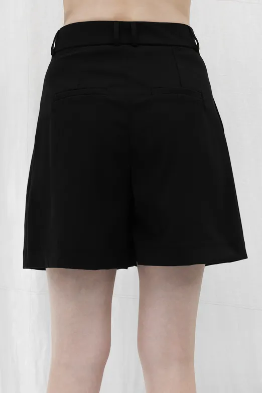 Bayan Siyah Bermuda Şort - BSL