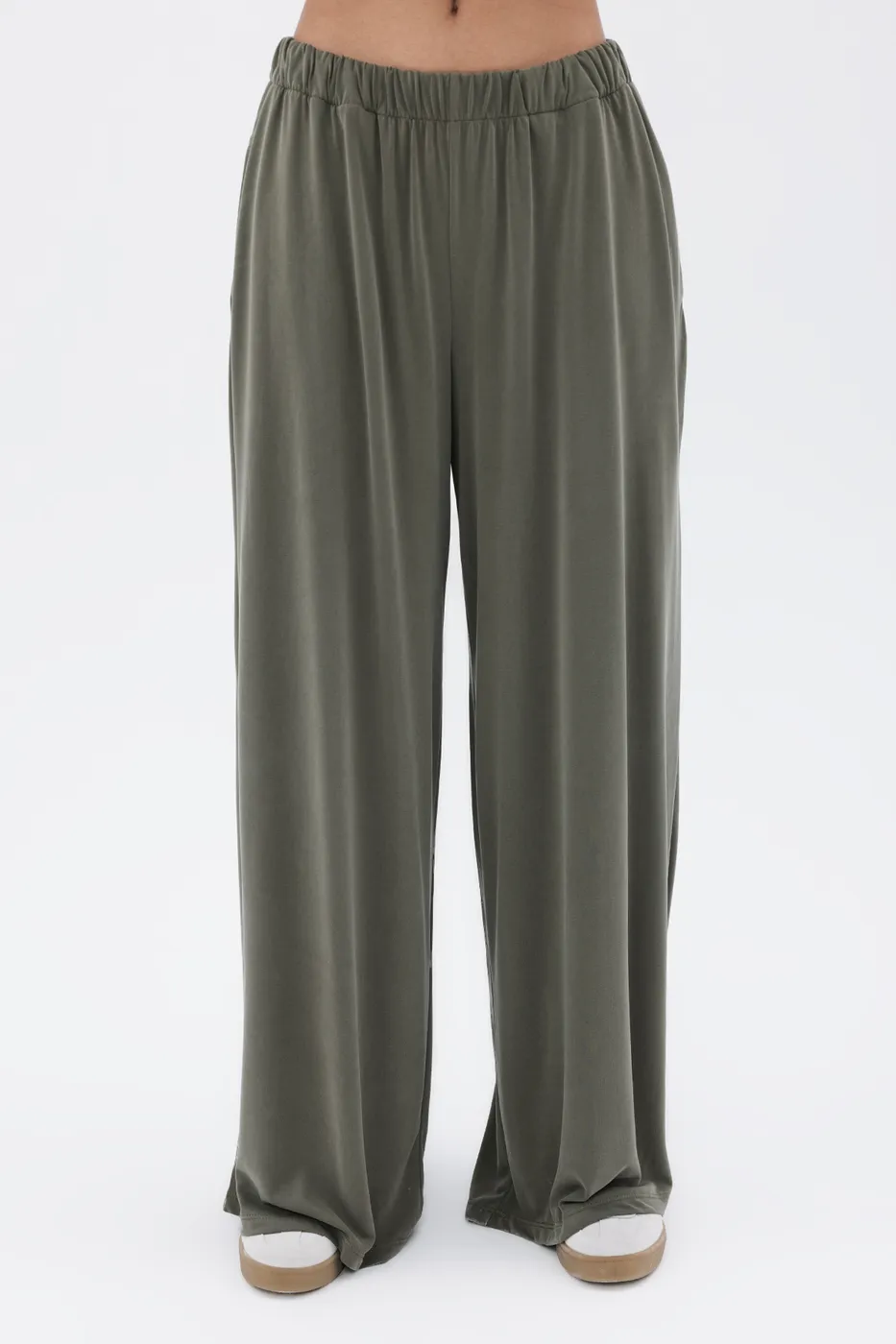 Bayan Haki Modal Palazzo Dökümlü Pantolon