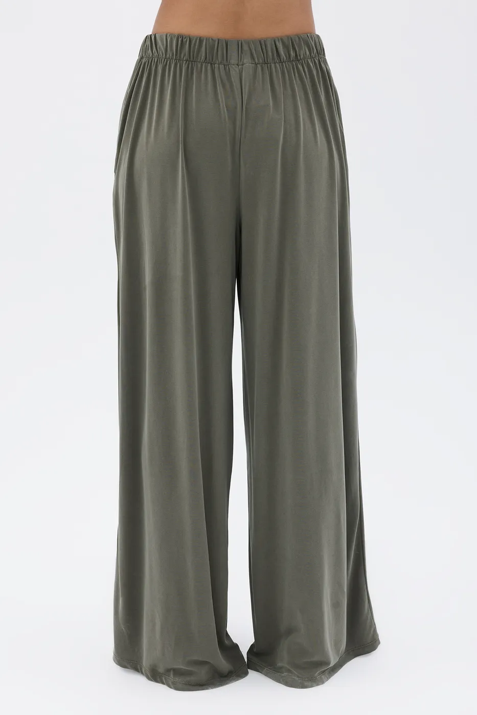 Bayan Haki Modal Palazzo Dökümlü Pantolon