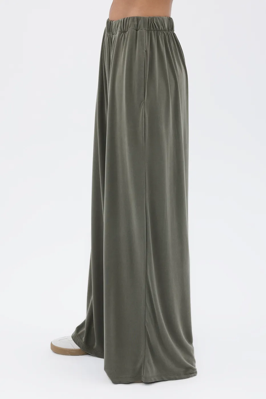 Bayan Haki Modal Palazzo Dökümlü Pantolon