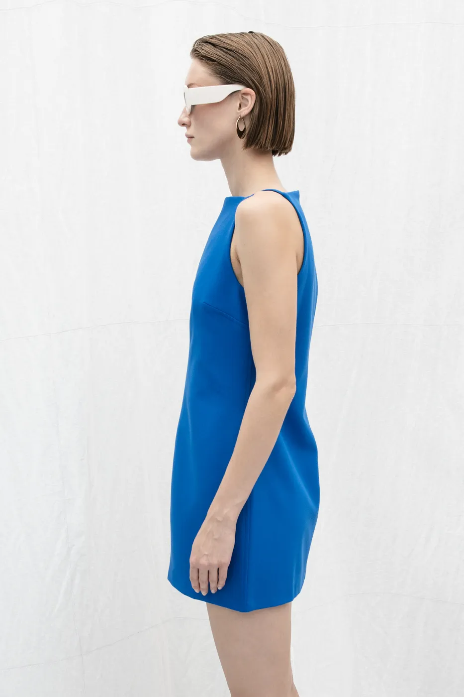 Bayan Sax Askılı Mini elbise