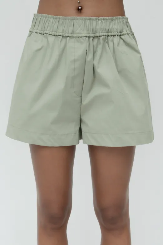 Bayan Haki %100 Cotton Mini Şort - BSL